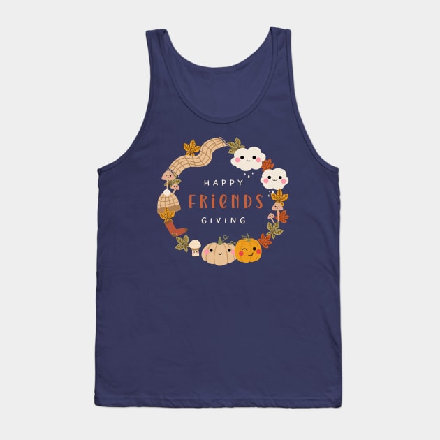 Happy Friendsgiving Tank Top by Enriched by Art